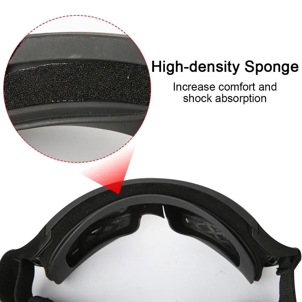 Gafas Balísticas TacticalEdge — Protección Ocular Cortavientos de 3 Lentes