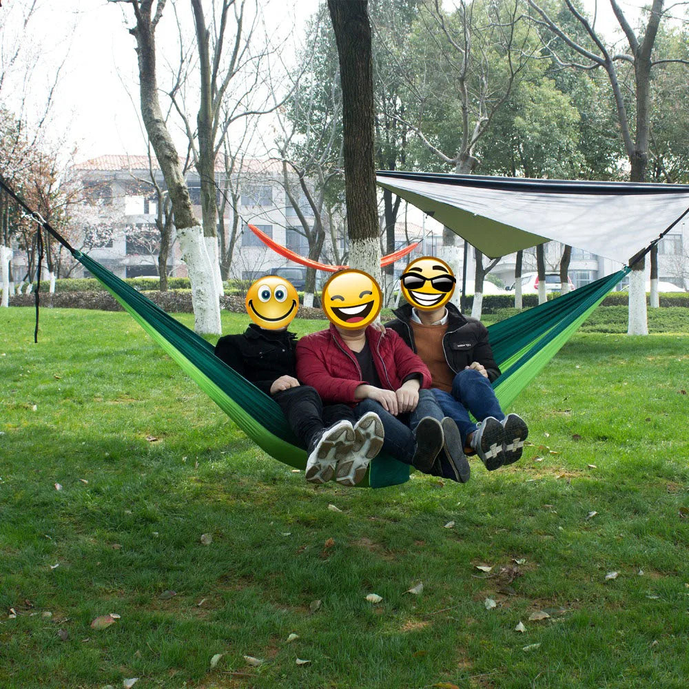 Hamaca de paracaídas GuardianGear — Acampada individual y doble al aire libre