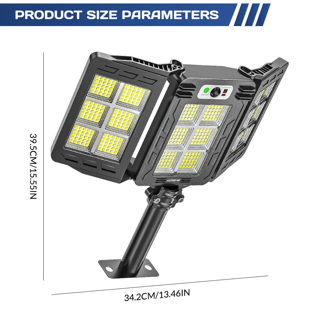 Solar LED Security Light – Waterproof Outdoor Wall Lamp with Motion Sensor & 3 Light Modes for Garden, Yard & Camping