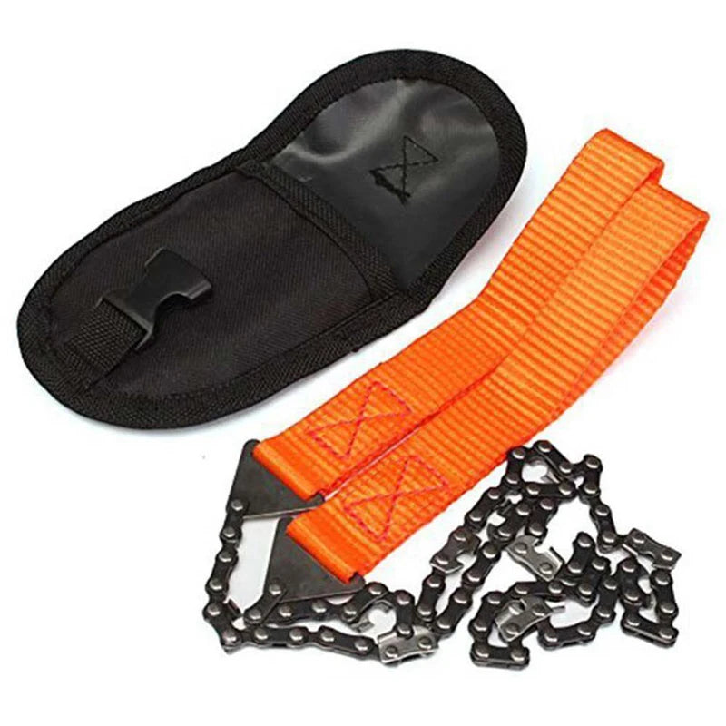 SurvivalPro Pocket Survival Chainsaw – Bi-Directional Manual Saw for Camping & Emergency