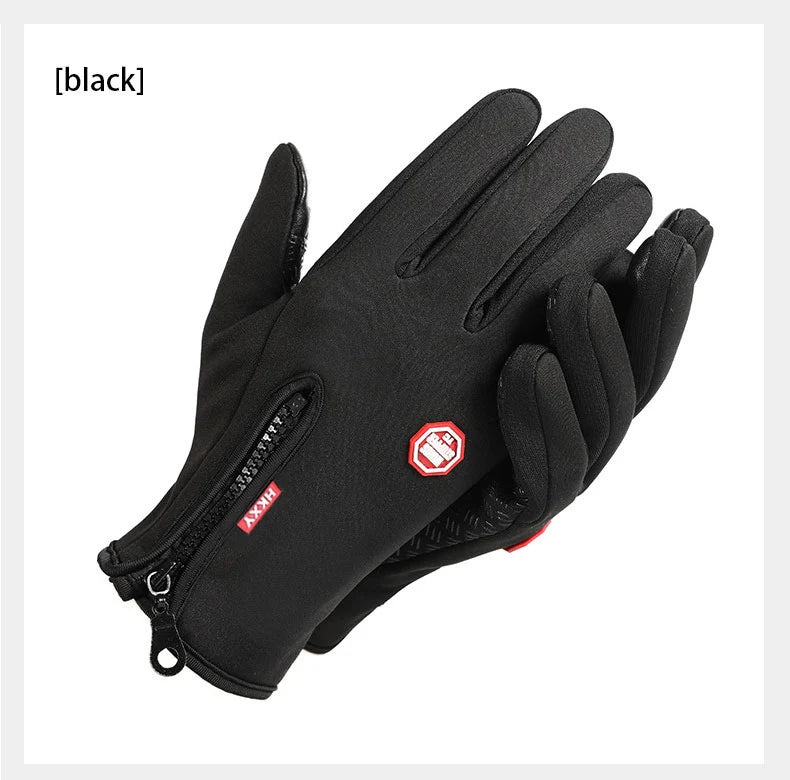 Touchscreen Winter Gloves – Windproof Non-Slip Warm Outdoor Gloves for Cycling, Driving, Motorcycle & Cold Weather