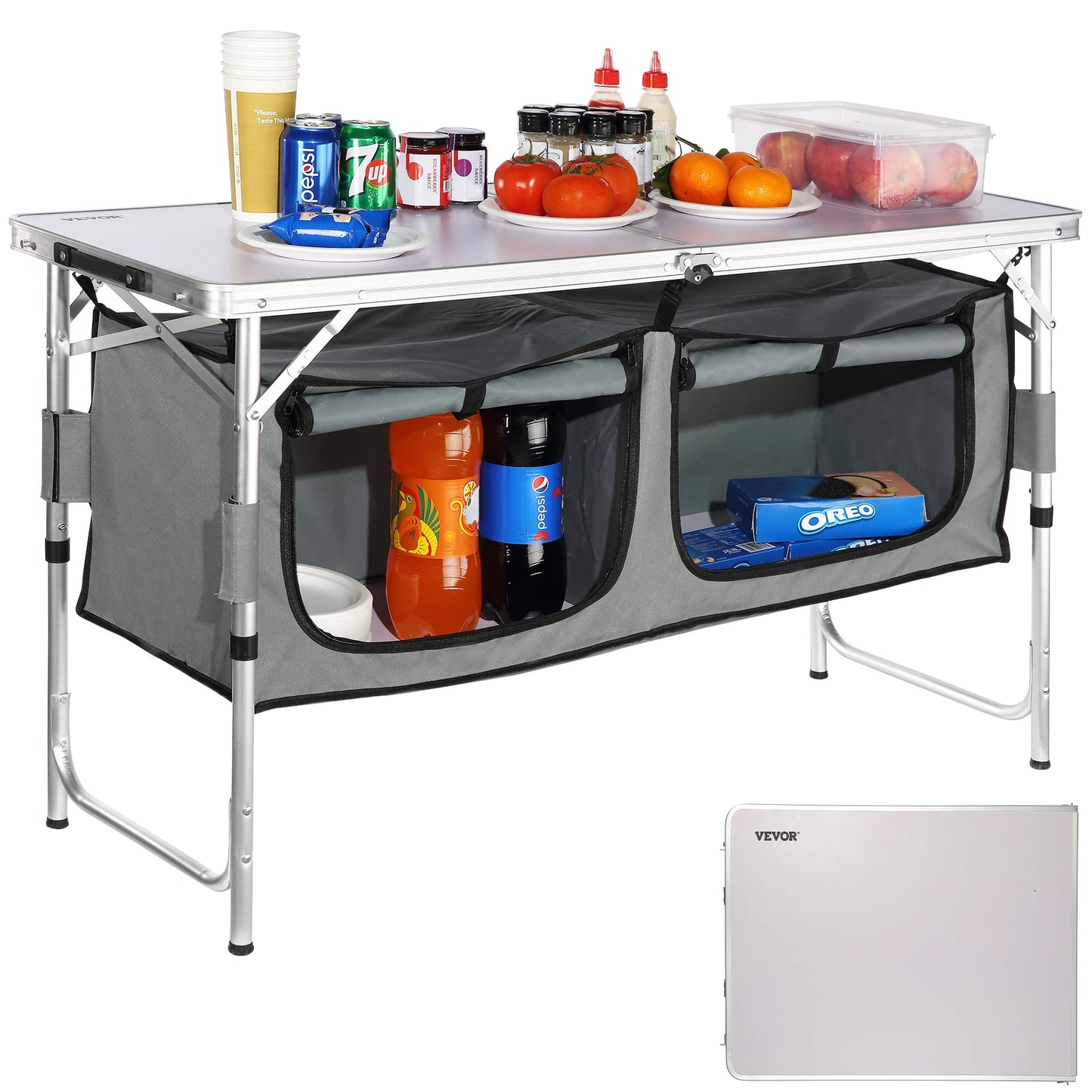 SurvivalPro Folding Camping Table — Lightweight Outdoor Picnic Table