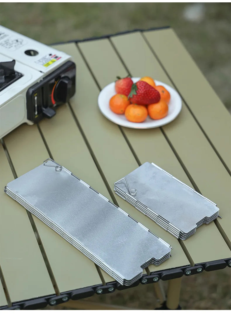 Paravientos para estufa de gas SurvivalPro - Cortavientos de aleación de aluminio