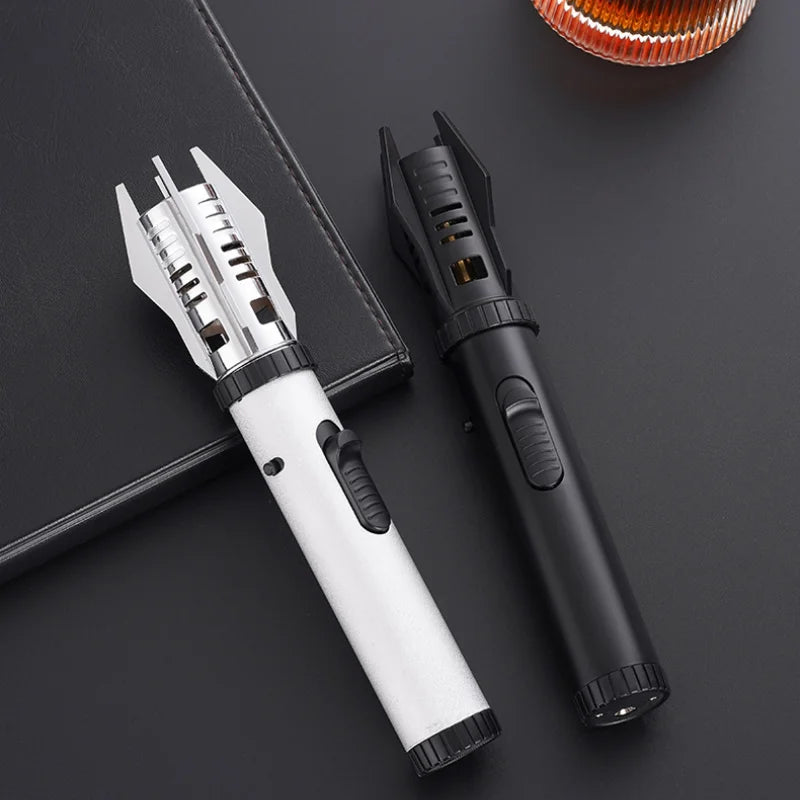 DF Tactical Turbo Torch Lighter – Windproof 360° Butane Jet Flame for Camping, BBQ, Cigars & Kitchen