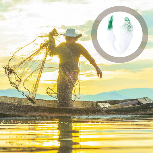 Professional Silk Cast Net – 20m Floating Sticky Mesh Fish Trap