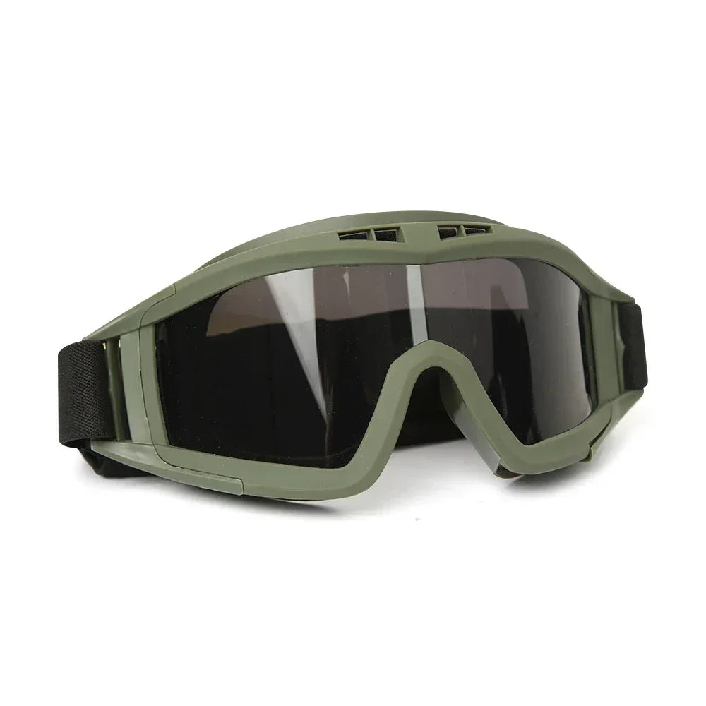 Gafas Balísticas TacticalEdge — Protección Ocular Cortavientos de 3 Lentes