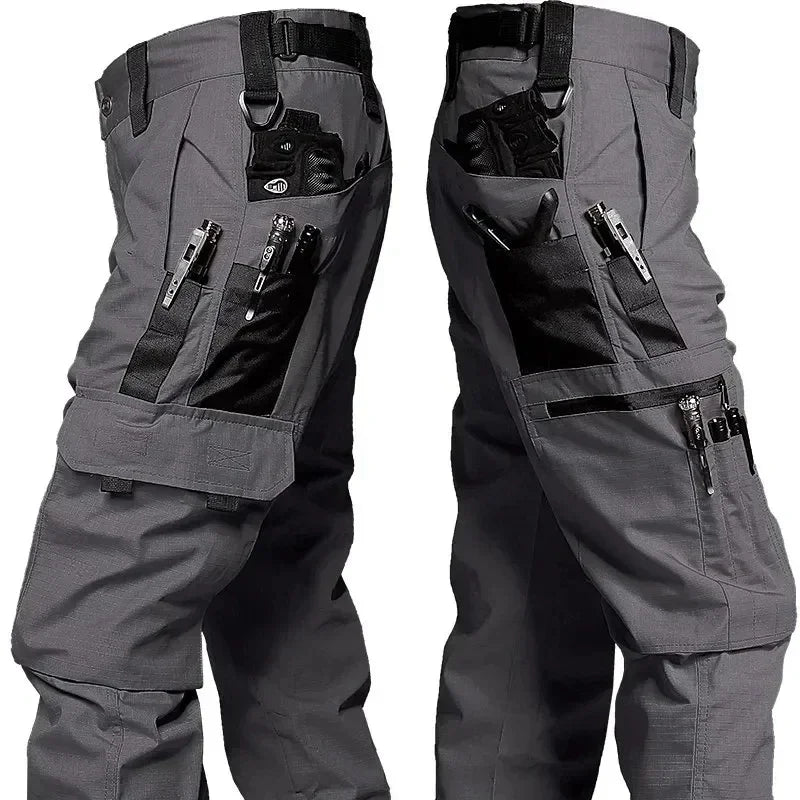 Pantalones Cargo Tácticos – Pantalones Multibolsillos Impermeables para Senderismo y Trabajo al Aire Libre para Hombres