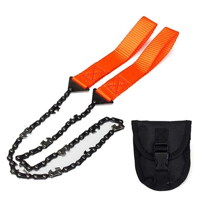 SurvivalPro Pocket Survival Chainsaw – Bi-Directional Manual Saw for Camping & Emergency