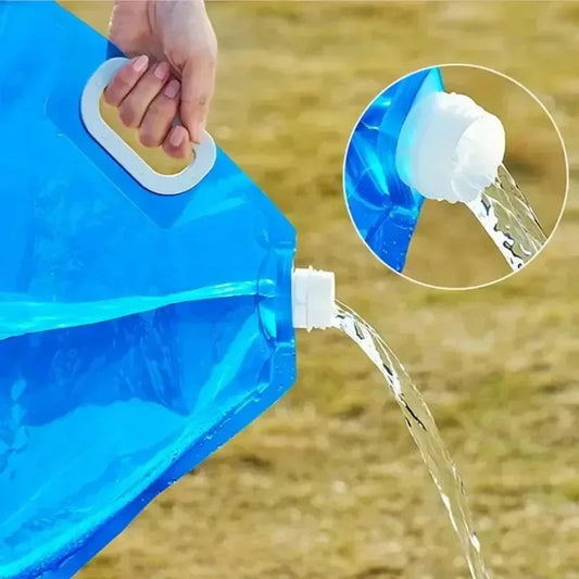 Folding Water Bag – Collapsible Camping Water Pouch 5L / 10L (1 or 2 Pack)