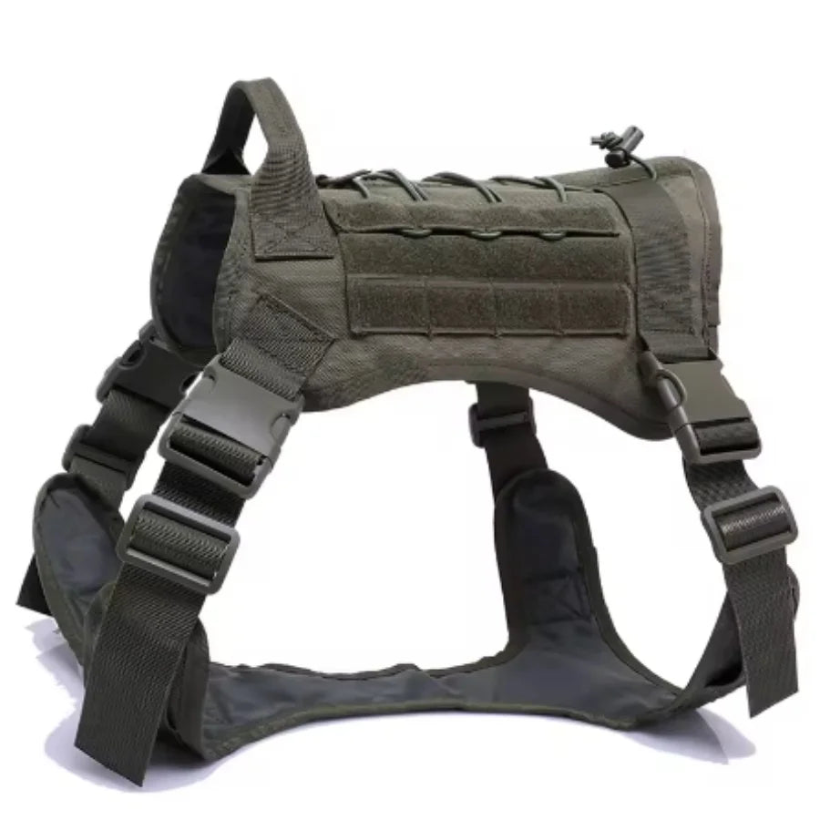 Arnés Táctico Militar para Perros Chaleco Acolchado de Liberación Rápida para Entrenamiento de Mascotas, Arnés de Entrenamiento para Perros Pequeños, Medianos y Grandes