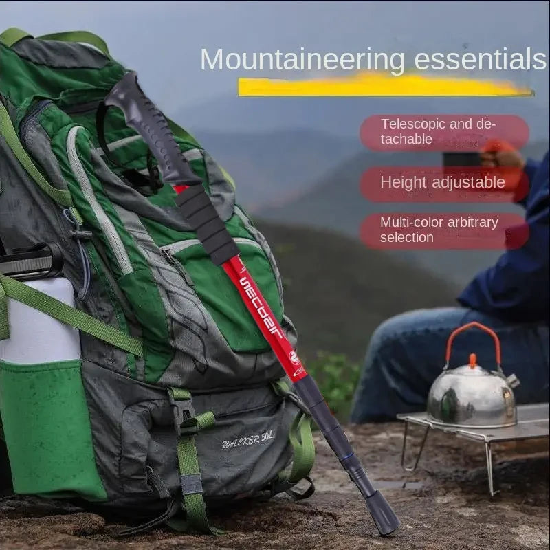 Shock-Absorbing Trekking Poles – Collapsible Lightweight Hiking Sticks (Pair)