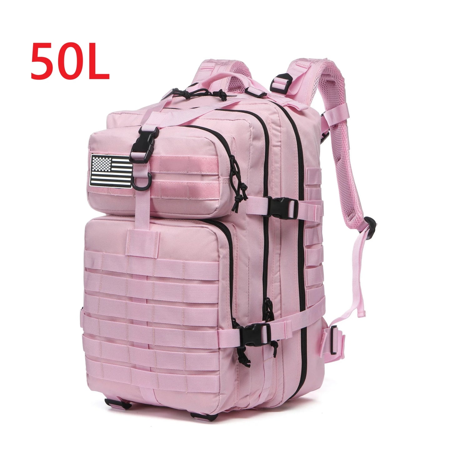 1000D Nylon Tactical Backpack – Waterproof MOLLE Rucksack for Trekking, Hunting & Camping (25L / 50L)