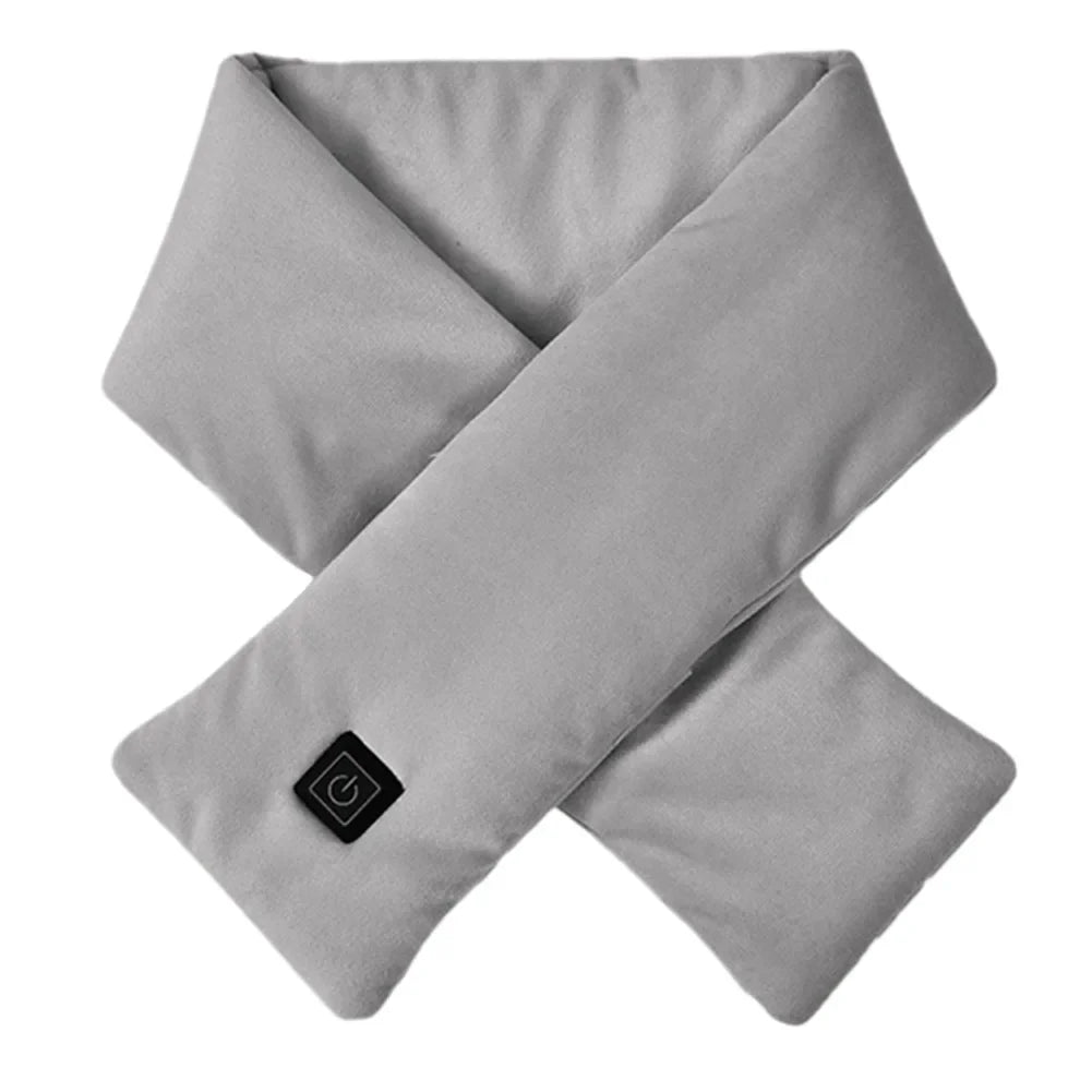 Electric Heating Scarf USB Charging Electric Heated Scarf Washable Thermal Neck Wrap Warmer Soft for Outdoor Camping Hiking