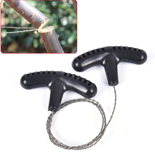 SurvivalPro Manual Wire Chain Saw — Portable Emergency Survival Kit