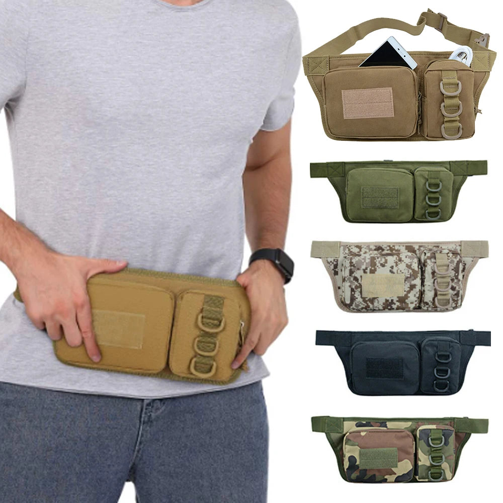 DF Tactical Military Fanny Pack – Nylon Utility Waist Bag for Hiking, Fishing & Outdoor Carry