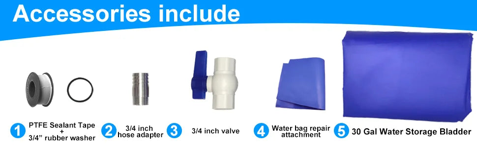 110L / 30-Gallon Collapsible Water Tank – Emergency & Camping Water Storage with Spigot