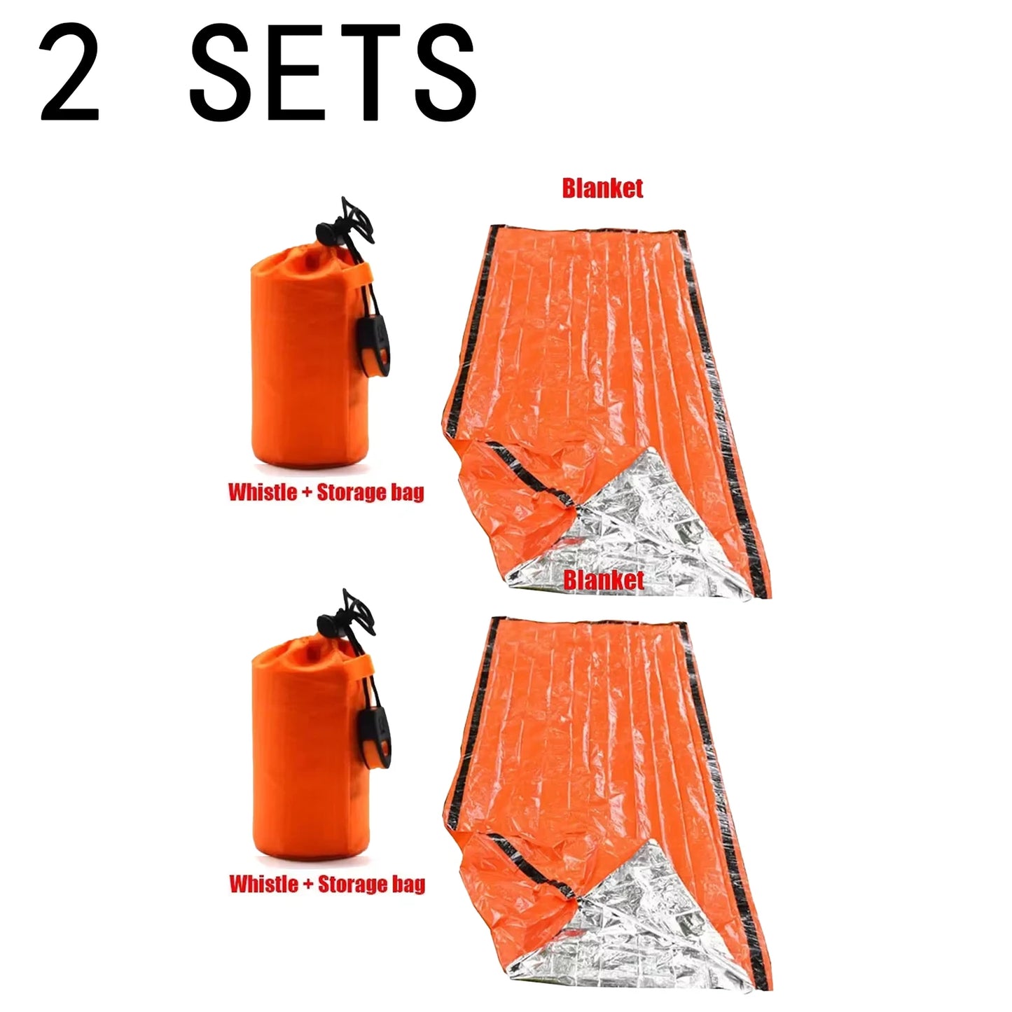 Saco de dormir de emergencia de Mylar SurvivalPro — Saco térmico de supervivencia