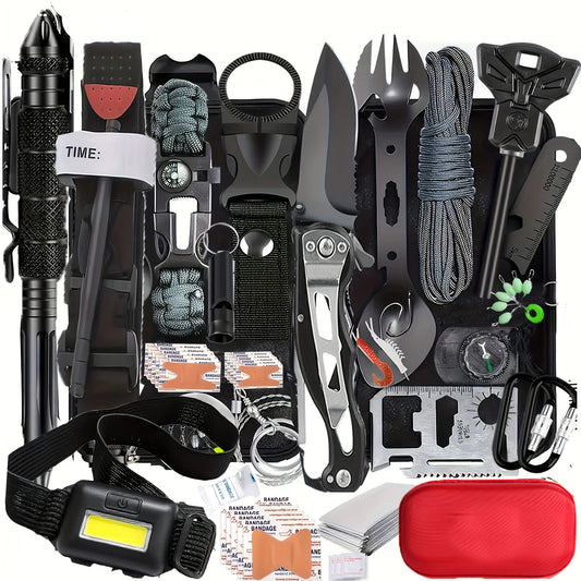 Ultimate Survival Gear Kit — 20-in-1 Emergency Equipment for Camping & Hiking