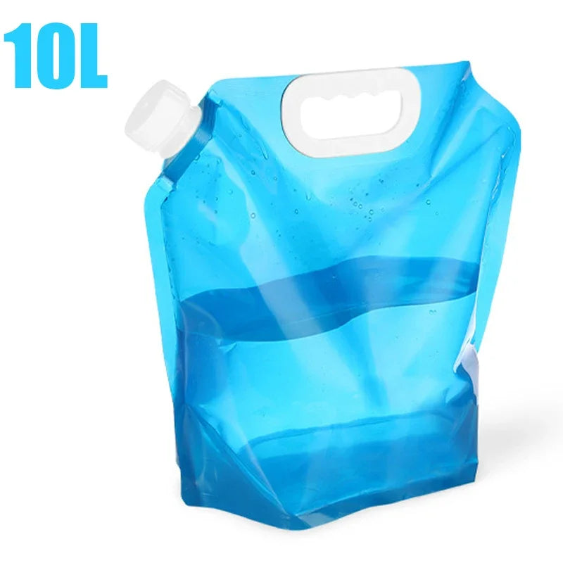 Portable Folding Water Bag – Collapsible Camping Water Pouch (5L / 10L)