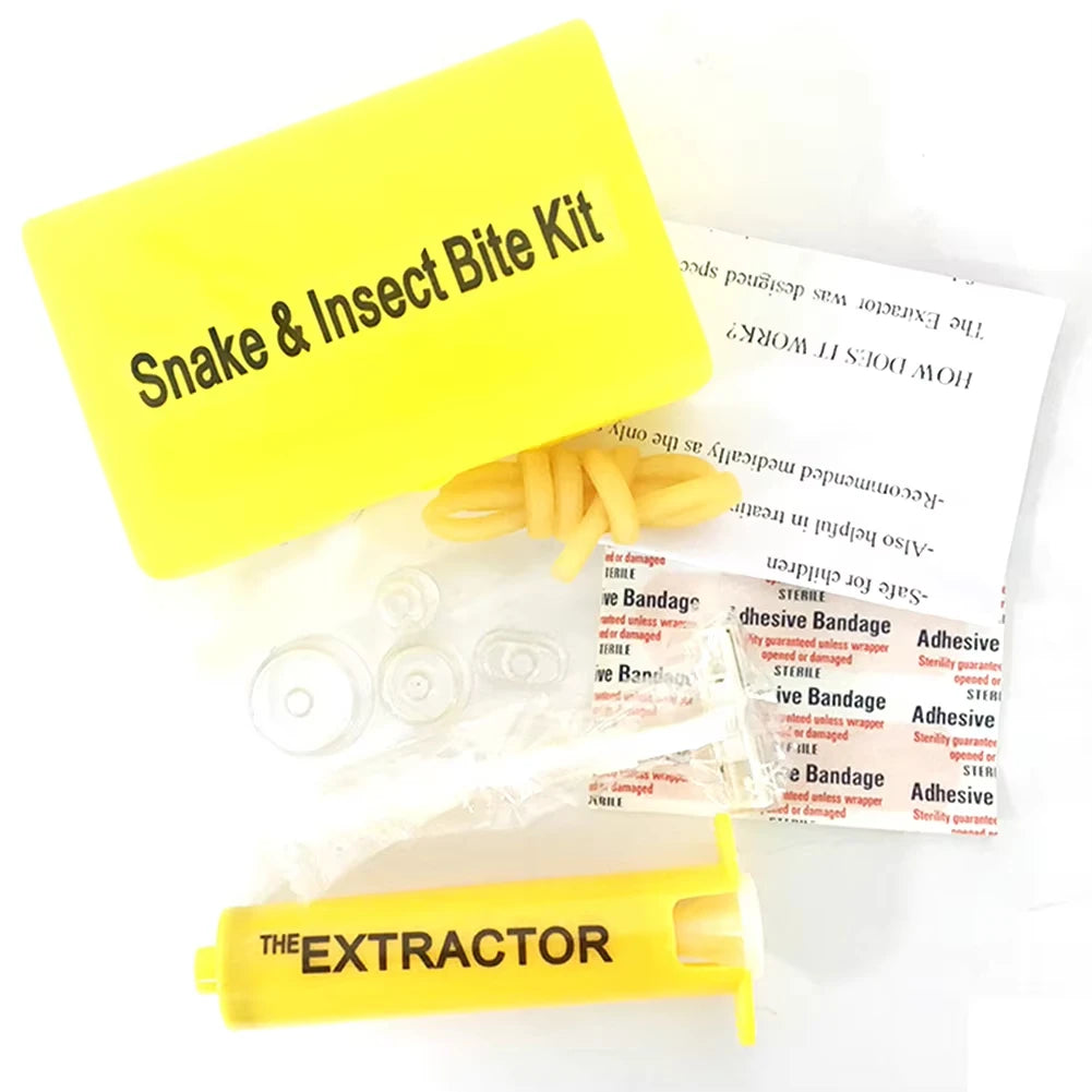 Venom & Poison Extractor Vacuum Pump – Emergency Snake Bite, Bee & Wasp Sting Relief Tool for Outdoor Survival