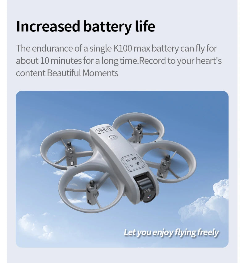 K100 MAX Mini GPS Drone – 4K HD Real-Time Video Screen Control Obstacle Avoidance Aerial Photography RC Quadcopter
