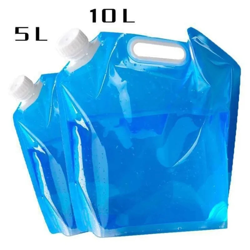 Folding Water Bag – Collapsible Camping Water Pouch 5L / 10L (1 or 2 Pack)