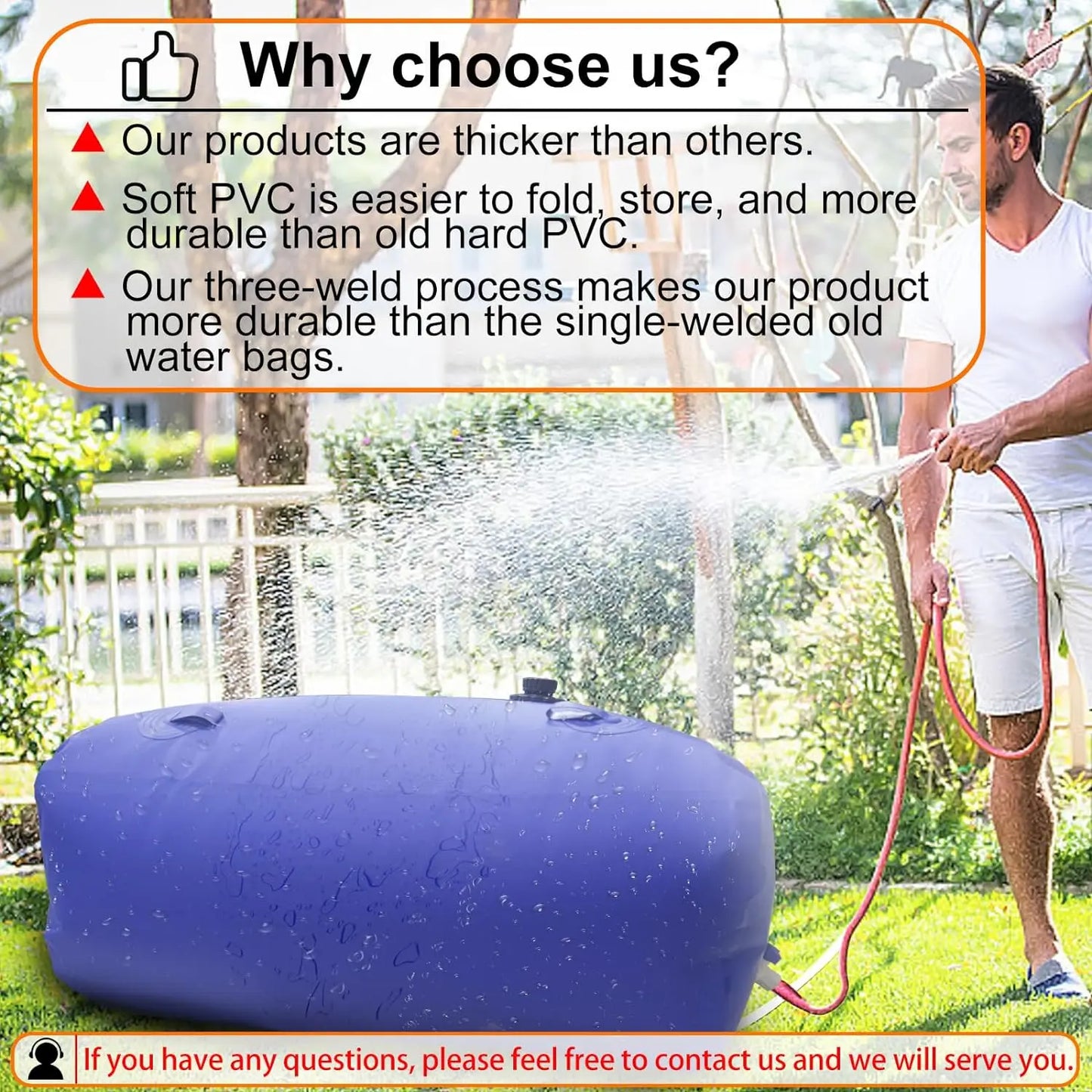 110L / 30-Gallon Collapsible Water Tank – Emergency & Camping Water Storage with Spigot