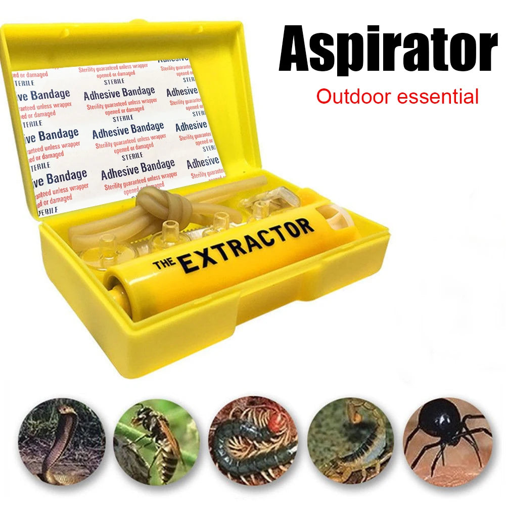 Venom & Poison Extractor Vacuum Pump – Emergency Snake Bite, Bee & Wasp Sting Relief Tool for Outdoor Survival