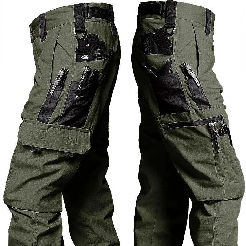 Pantalon cargo tactique pour homme – Pantalon de combat multi-poches imperméable