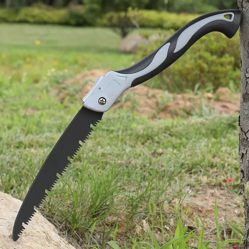 Scie à métaux pliante SurvivalPro – Scie compacte en acier pour le camping, le jardinage et le travail du bois