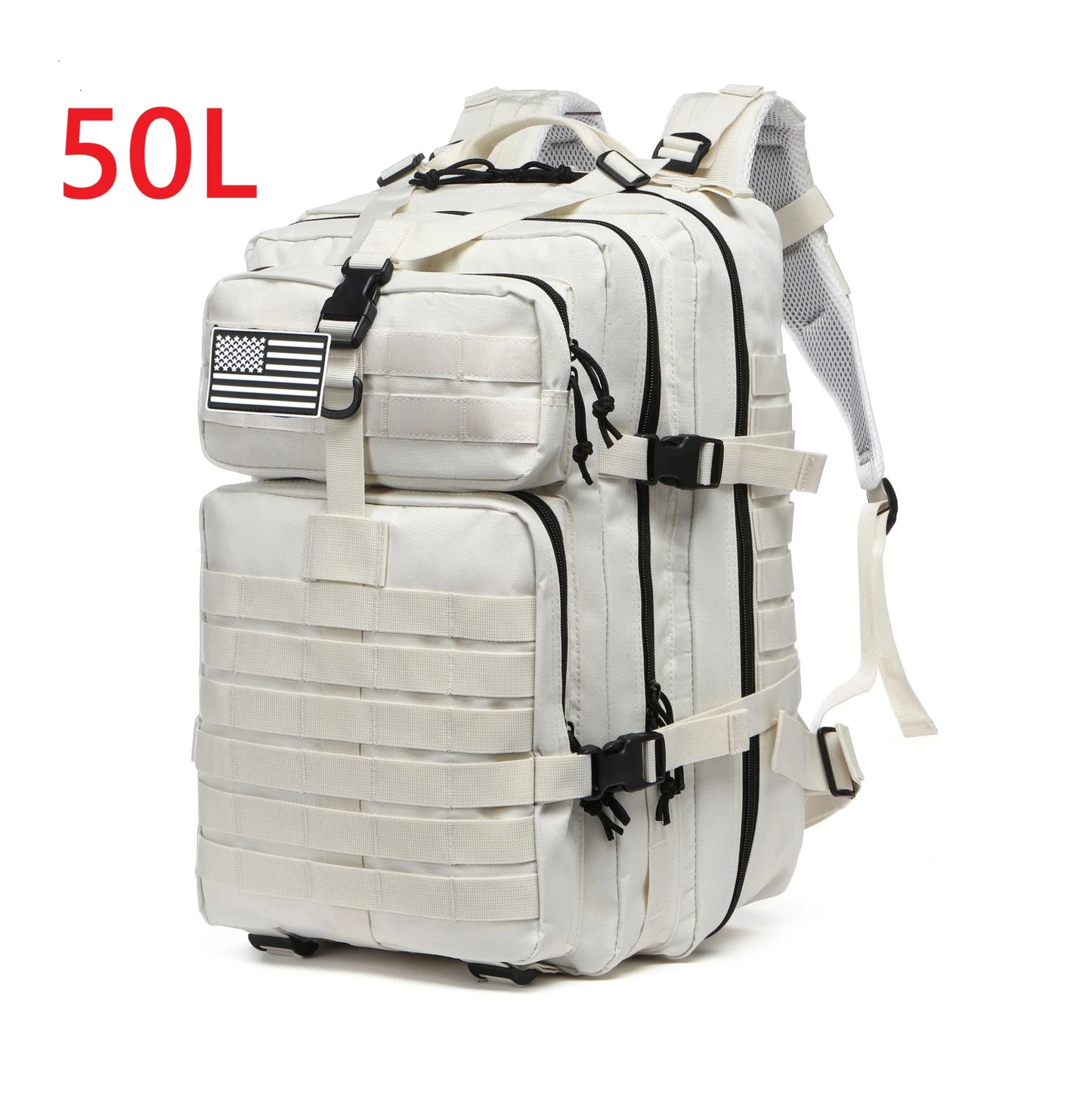 1000D Nylon Tactical Backpack – Waterproof MOLLE Rucksack for Trekking, Hunting & Camping (25L / 50L)