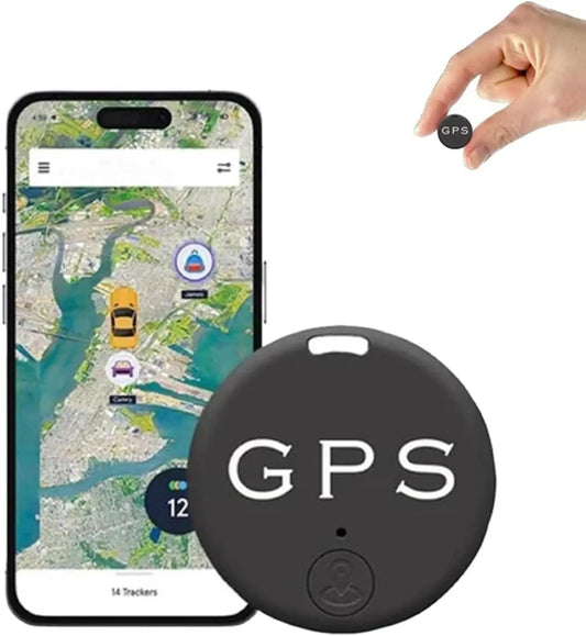 Mini GPS Tracker – Coin-Sized Bluetooth Anti-Lost Locator with 6-Month Battery & Magnetic Mount