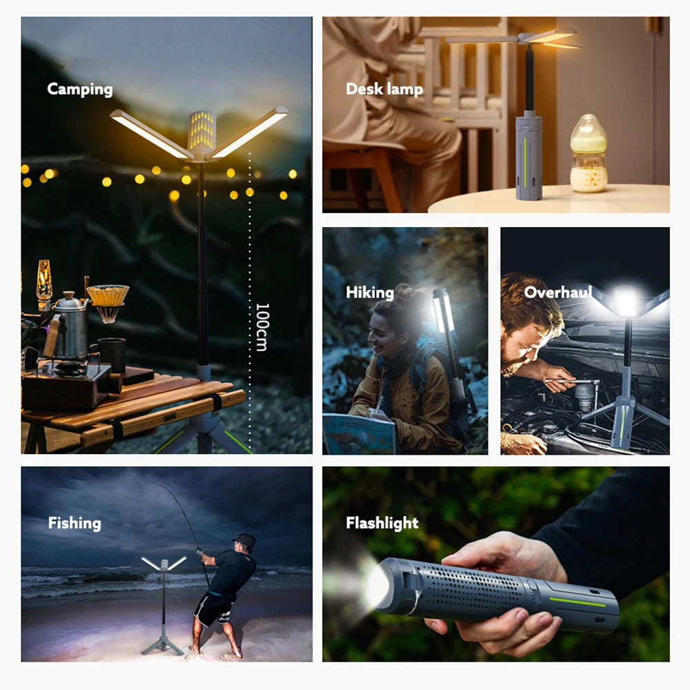 NightGuard Telescoping Camping Lantern — Rechargeable Portable Light