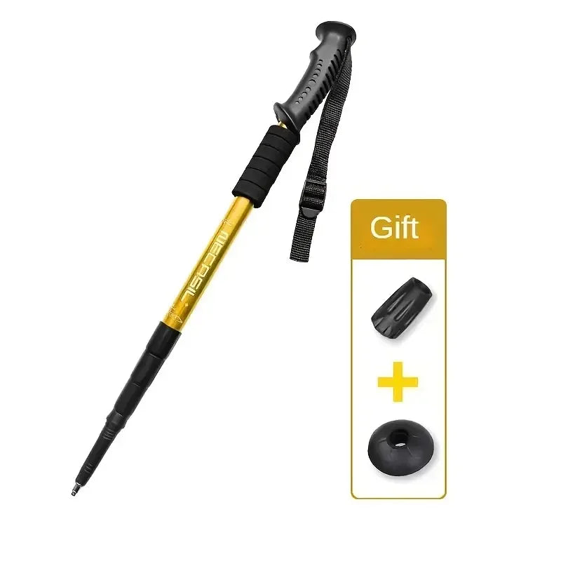 Shock-Absorbing Trekking Poles – Collapsible Lightweight Hiking Sticks (Pair)