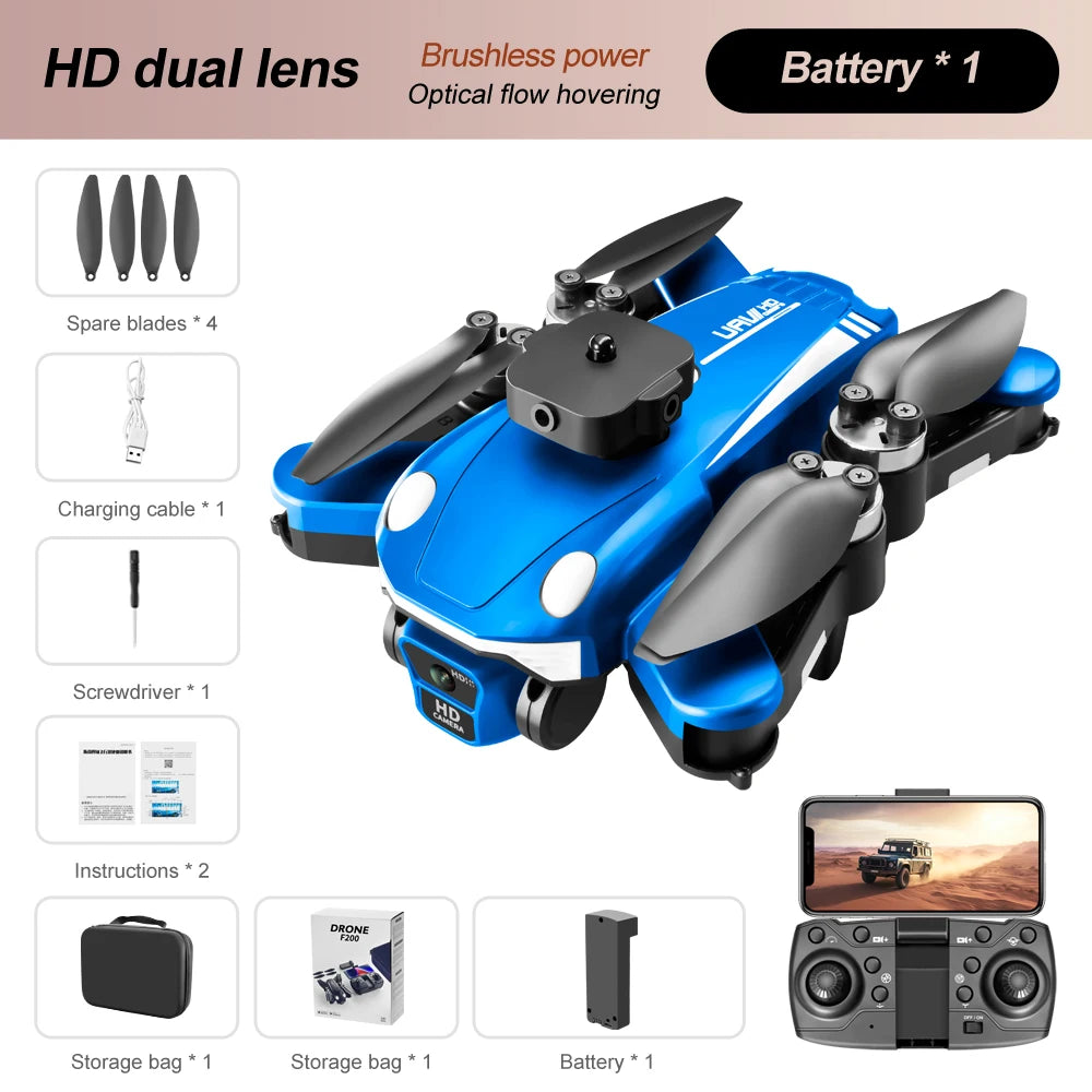 Brushless Drone — Optical Flow Positioning, Obstacle Avoidance, HD Aerial Camera