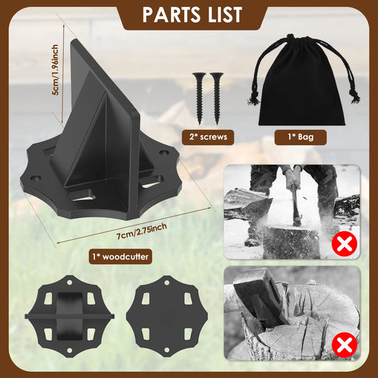 Vertical Wood Splitter – High Carbon Steel Log Splitter for Camping & Firewood