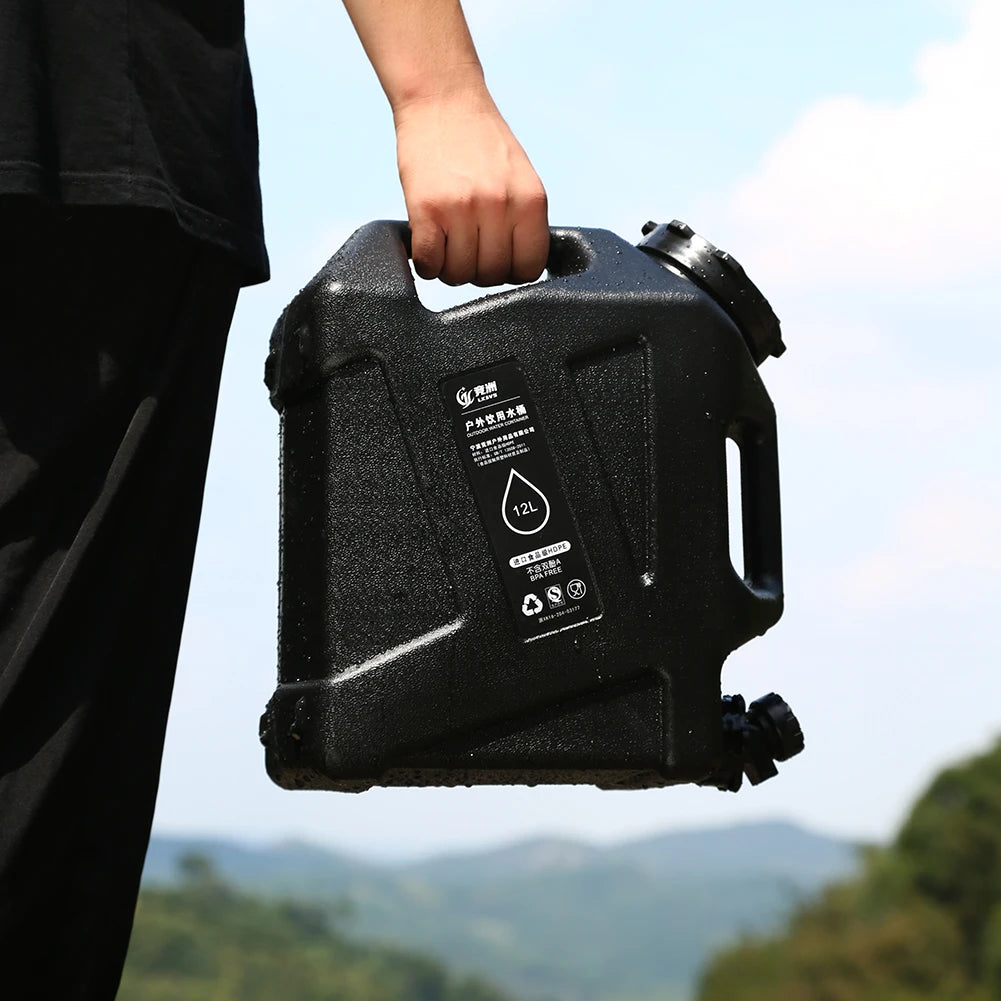 AquaPure 10L Portable Camping Water Container — Collapsible Tank with Faucet