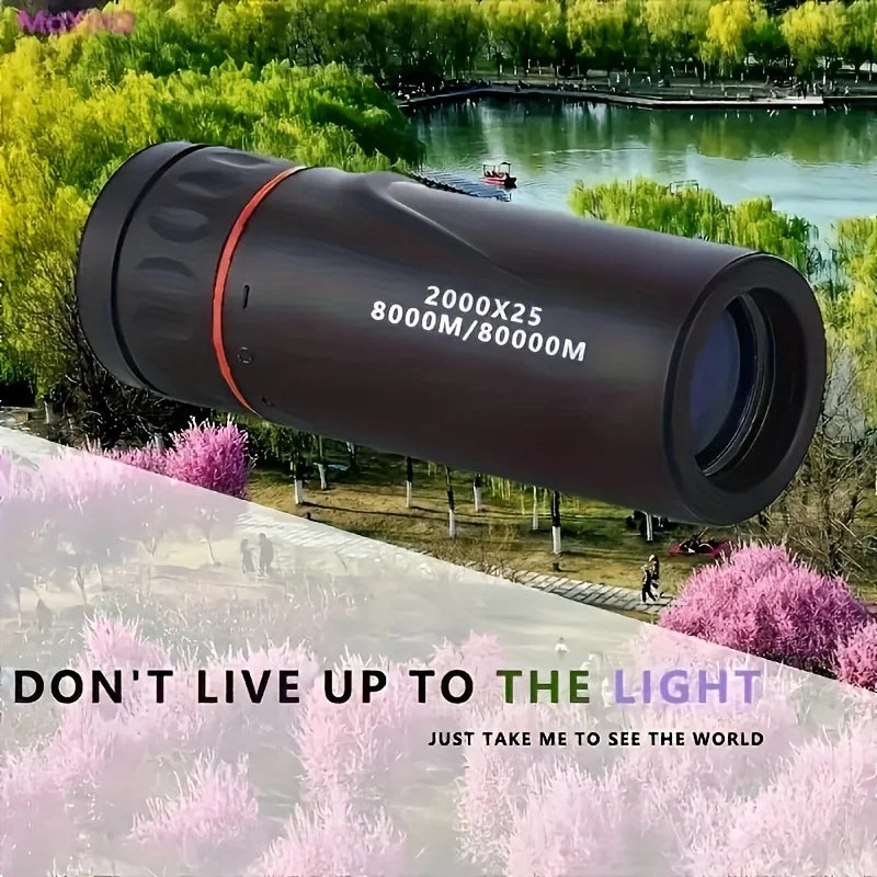 Monocular compacto HD 2000x25 TacticalEdge — Mira para viajes y actividades al aire libre
