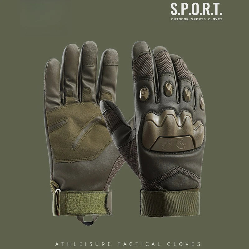 Guantes Tácticos de Combate – Cortavientos y Resistentes al Desgaste para Moto, Ciclismo y Deportes al Aire Libre