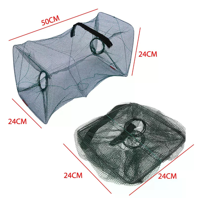 Filet de pêche pliable – Nasse pliable à crabes et écrevisses