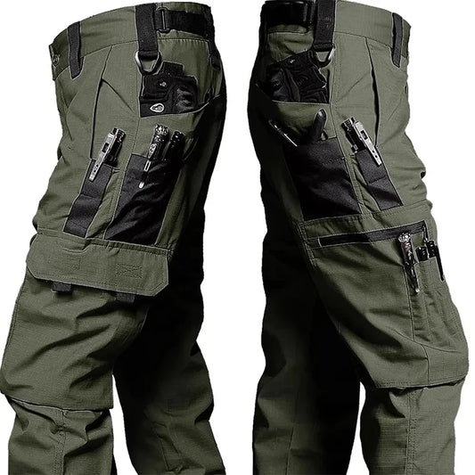 Tactical Cargo Pants – Multi-Pocket Waterproof Hiking & Outdoor Work Trousers for Men