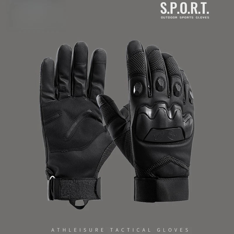 Guantes Tácticos de Combate – Cortavientos y Resistentes al Desgaste para Moto, Ciclismo y Deportes al Aire Libre