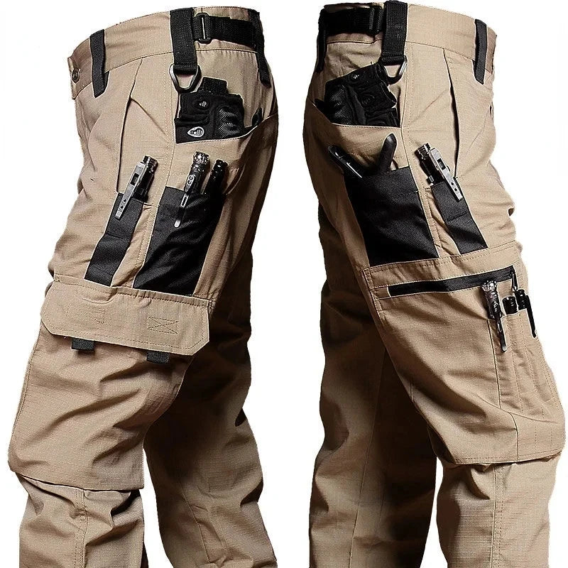 Pantalon cargo tactique pour homme – Pantalon de combat multi-poches imperméable
