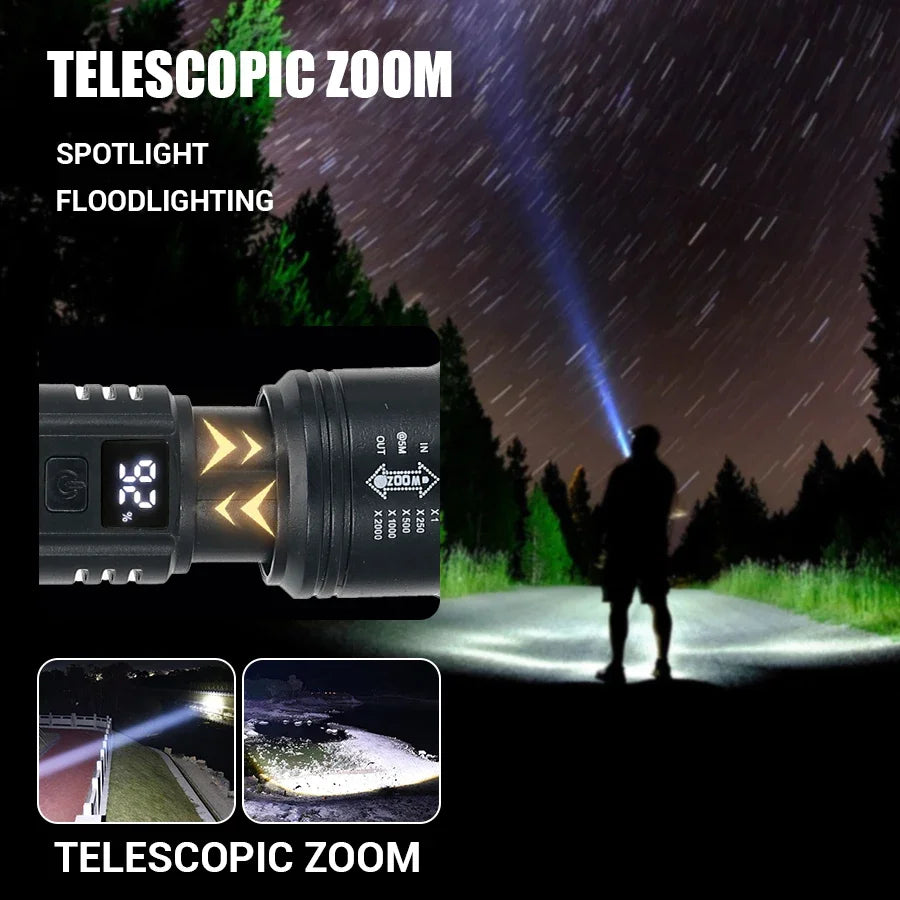 TacticalBeam 2000LM Flashlight — Zoom Tactical Torch