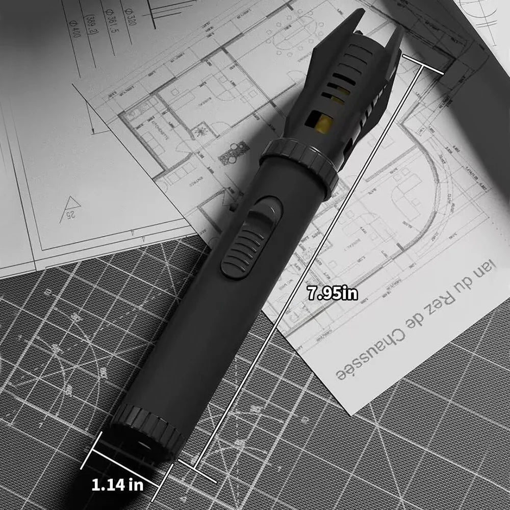 DF Tactical Turbo Torch Lighter – Windproof 360° Butane Jet Flame for Camping, BBQ, Cigars & Kitchen