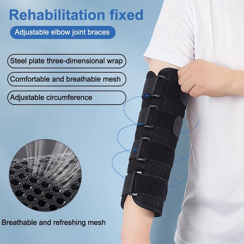 Férula para Fractura de Húmero – Soporte de Fijación Ajustable de Codo para Lesiones y Rehabilitación (S/M/L)