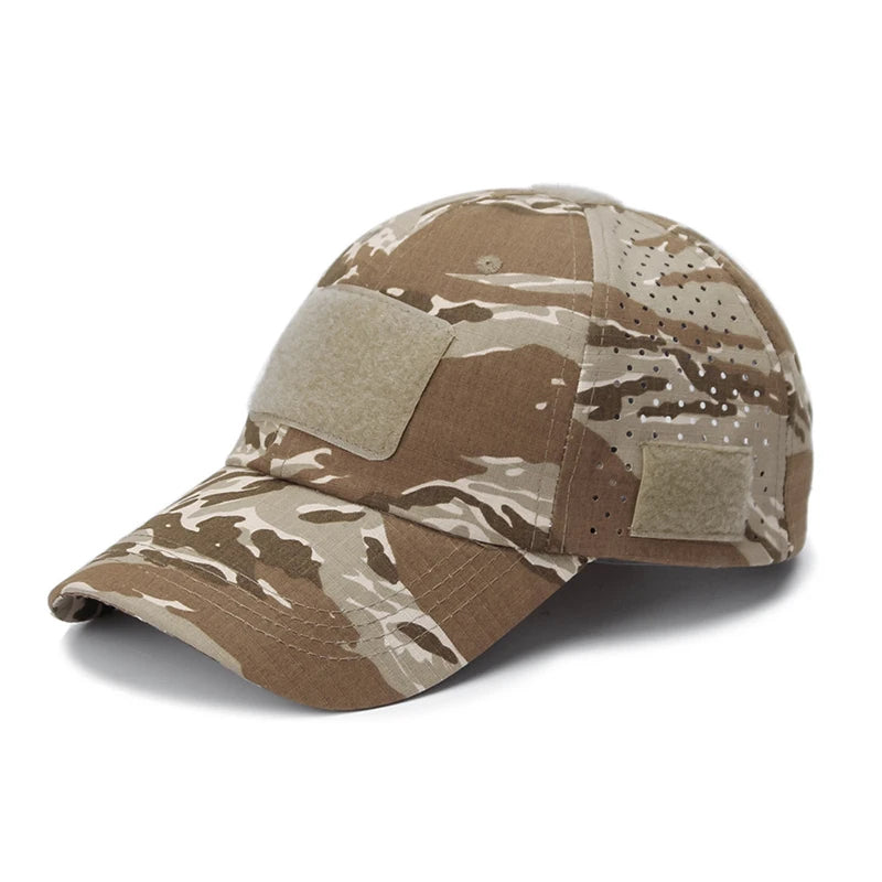 Casquette de baseball tactique – Chapeau d'extérieur camouflage respirant