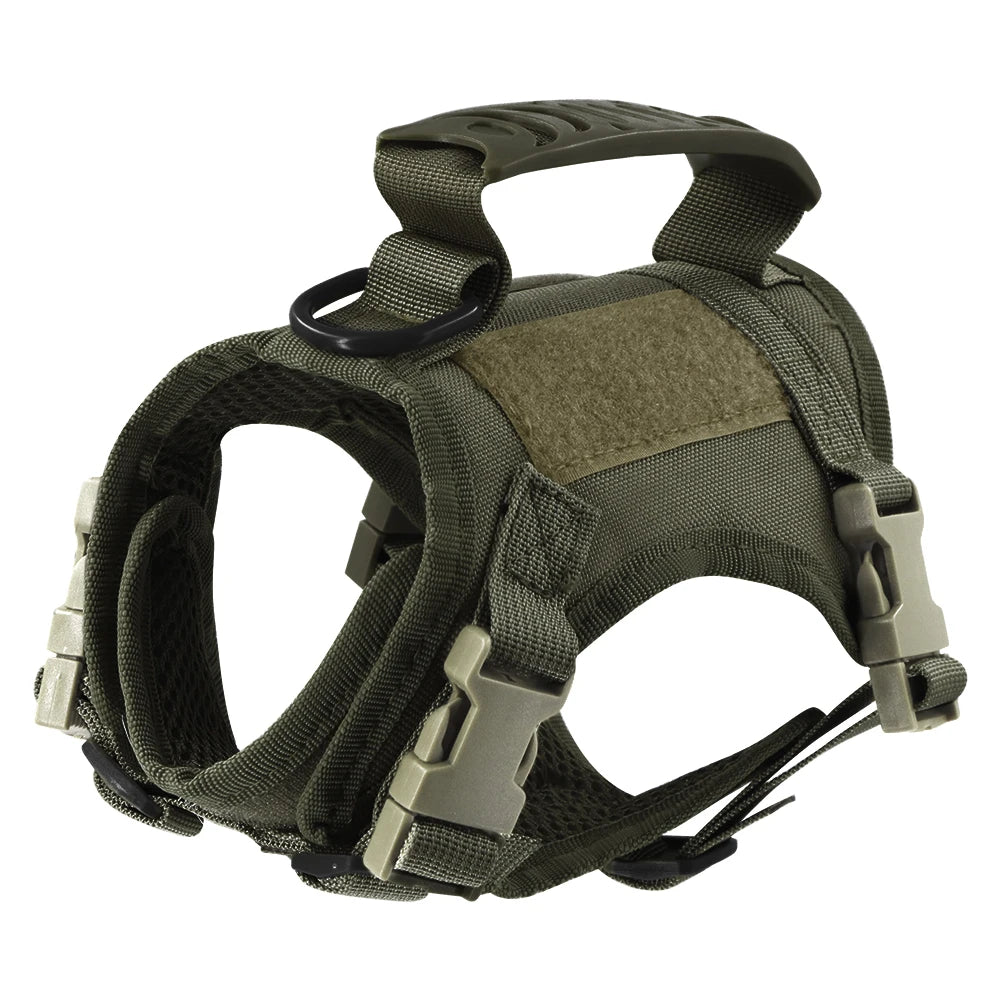 Tactical Cat Harness – Escape-Proof Adjustable Mesh Vest with Control Handle for Walking Large Cats & Small Dogs