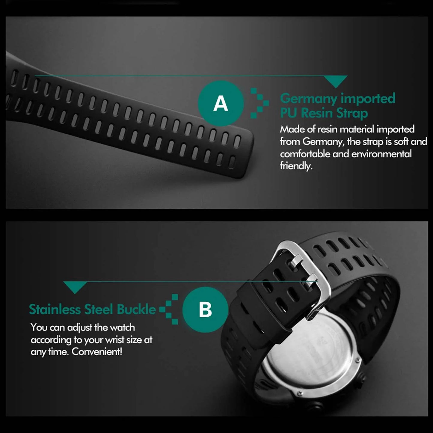 LED Digital Military Watch – Luminous Multifunction Sports Wristwatch for Men, Kids, Boys & Students
