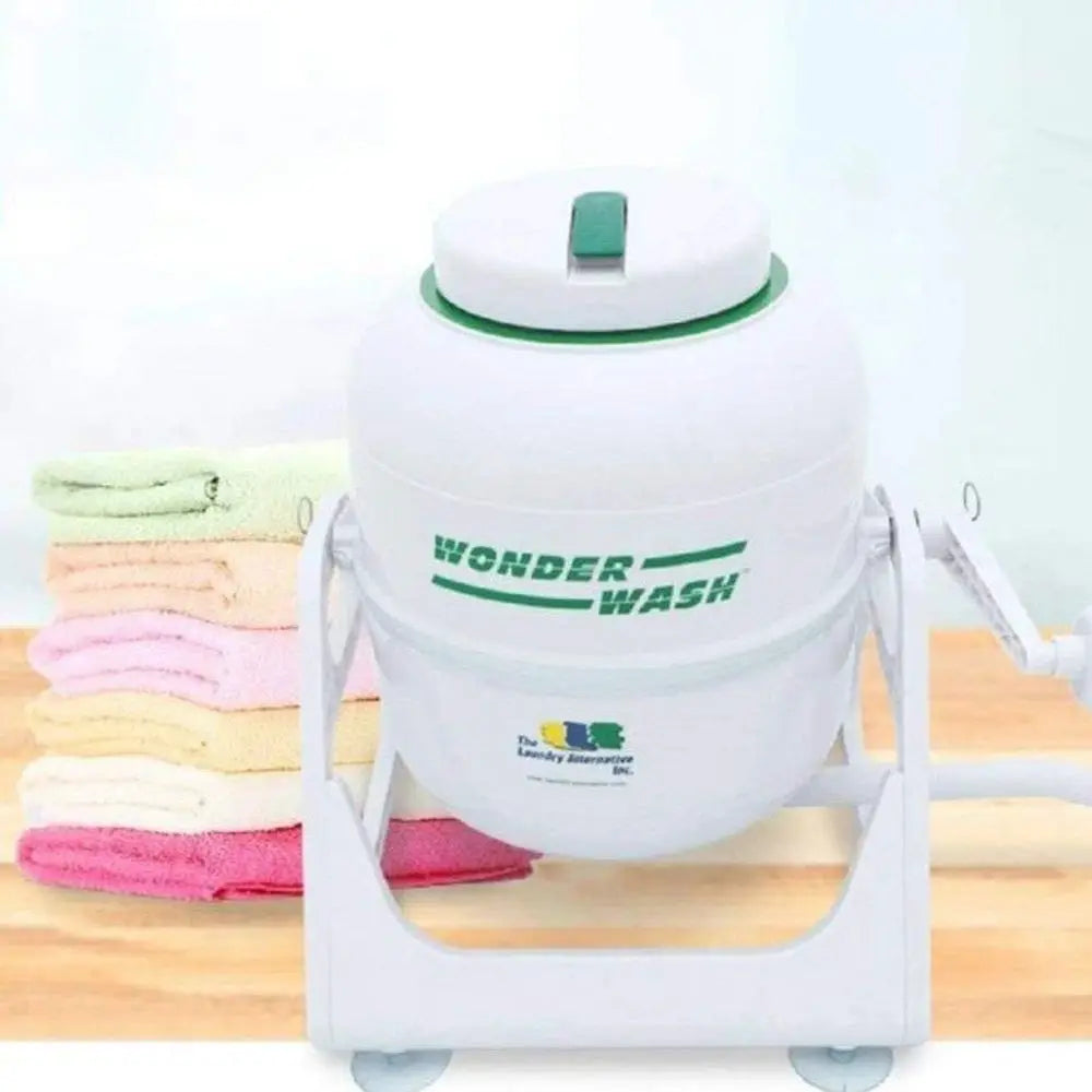 Portable Hand-Crank Mini Clothes Washer — Compact, No Electricity Needed